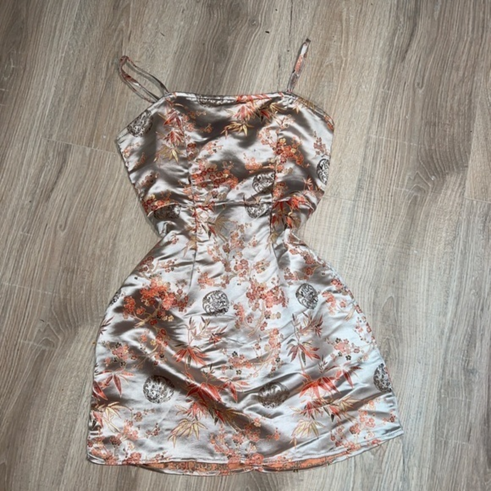 Sliver‎ satin bodycon dress